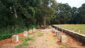 The foundation blocks have been put in place for the rest of the rosort home.
